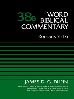 cover image of Romans 9-16, Volume 38B